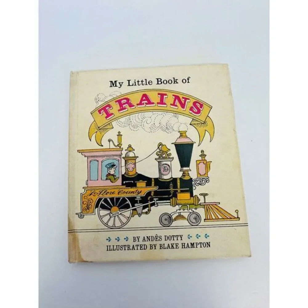 1963 Boxed Set MY LITTLE‎ LIBRARY - Fire Engines Trains Cars by Andes Dotty Used